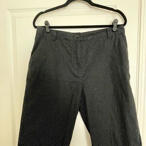 Karen Scott Bermuda Shorts Black & White Polka Dot Size 12 Pre-loved
